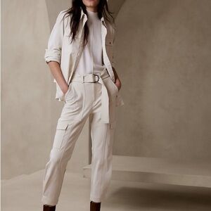 Banana Republic Cargo Pants - white cream